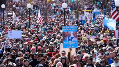 ‘No Kings’ protesters rally in cities, towns across the country