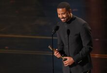 ‘Sinners’ star Michael B. Jordan thanks past Black Oscar winners in emotional speech