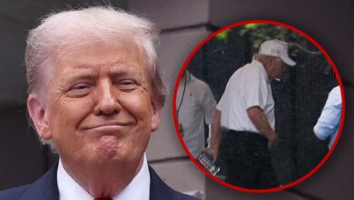 Donald Trump Seen For The First Time Amid Health Crisis Concerns