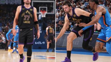 Luka Doncic leaves Lakers-Thunder with lower body injury 