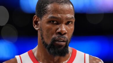 Rockets’ Kevin Durant makes progress with injury but a return for Game 5 vs. Lakers seems unlikely