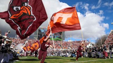 Skydiver Rescued Off Of Scoreboard At Virginia Tech Stadium