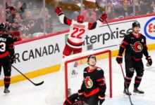 Stankoven scores again, Hurricanes complete 4-game sweep of Senators