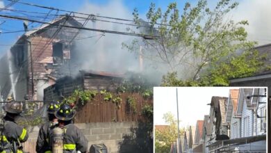 14 injured, including 12 firefighters, after fast-spreading fire tears through NYC homes