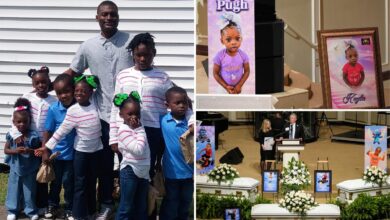 8 children murdered in cold blood by monster dad laid to rest in emotional service 8 children murdered in cold blood by monster dad laid to rest in emotional service