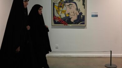 An Iranian museum holds a rare exhibit of American art, reflecting on war