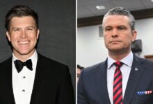 Colin Jost May Have Manifested Pete Hegseth’s Pulp Fiction Moment