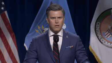 Colin Jost Says SNL Rejected Pete Hegseth Joke Reading ‘Pulp Fiction’ Bible Verse