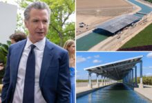 Gavin Newsom roasted over M spend on solar-covered canal