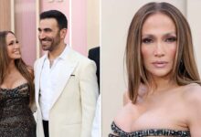 Jennifer Lopez And Brett Goldstein Get Cozy at ‘Office Romance’ Premiere