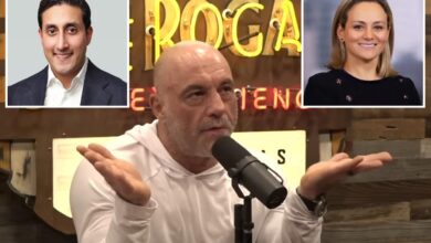 Joe Rogan rips ex-JPMorgan banker Chirayu Rana over ‘fake’ sex harassment claims against Lorna Hajdini: ‘horniest guy ever’