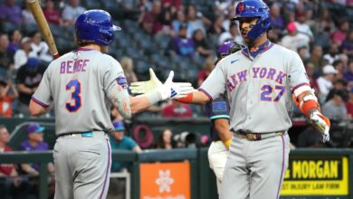 Mark Vientos homers and hits a go-ahead double in the 10th as the Mets top the Diamondbacks 3-1