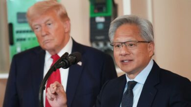 Nvidia CEO Jensen Huang isn’t part of Trump’s China trip