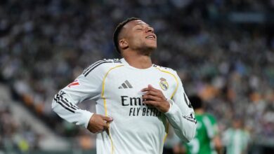Real Madrid’s Mbappé to miss Sunday’s clasico that could seal Spanish league title for Barcelona