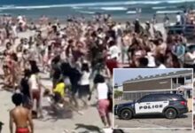 Rhode Island beach chaos leads to three stabbed, 11 arrested