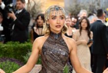 Sabrina Carpenter Wows in Film Strip Gown at Met Gala 2026