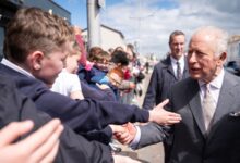 Seagull splatters King Charles III during Northern Ireland visit