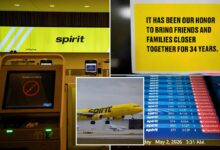 Spirit Airlines says it’s going out of business ending operations immediately
