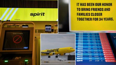 Spirit Airlines says it’s going out of business ending operations immediately