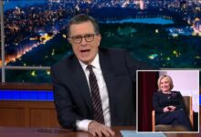 Stephen Colbert reveals unaired ‘Late Show’ Hillary Clinton graphic that never aired