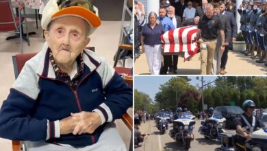 WWII vet with no known family given hero’s sendoff as 1,500 strangers show up