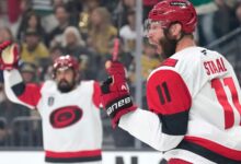 A wild Stanley Cup Final swings again as Hurricanes win 5-3 to make series 2-2 with Golden Knights