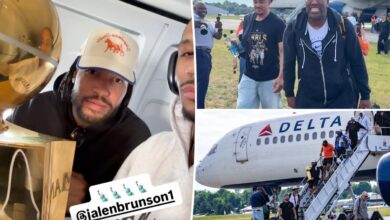 Air traffic controllers fanboy over Knicks’ Finals win as champions enjoy scenic flight home: ‘Plane’s rocking’ Air traffic controllers fanboy over Knicks’ Finals win as champions enjoy scenic flight home: ‘Plane’s rocking’