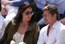 Brad Pitt and Ines de Ramon Show PDA at French Open