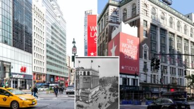 Destruction of Macy’s 60-year-old ‘shopping bag’ billboard in NYC’s Herald Square gets delayed Destruction of Macy’s 60-year-old ‘shopping bag’ billboard in NYC’s Herald Square gets delayed