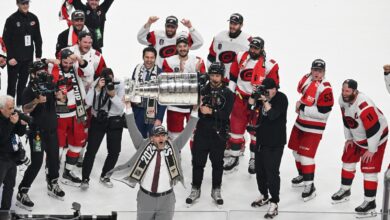 Hurricanes use stifling defense to blank Golden Knights 3-0 and win the Stanley Cup Hurricanes use stifling defense to blank Golden Knights 3-0 and win the Stanley Cup