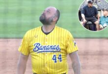 Joba Chamberlain makes emotional Savannah Bananas appearance