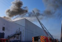 LA Mayor Karen Bass Declares Emergency As Boyle Heights Warehouse Fire Spreads Smoke Across Region