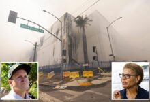 Los Angeles chokes on toxic smoke from massive warehouse fire as Spencer Pratt blames Karen Bass