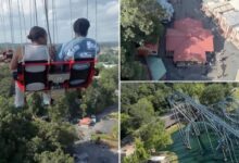 Riders left dangling 260 feet in the air on Georgia Six Flags ‘SkyScreamer’ ride