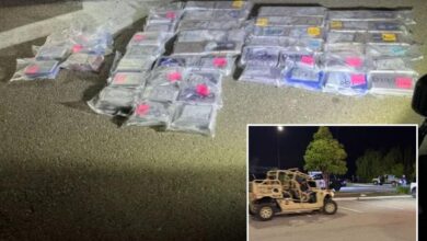 Suspects crash through Camp Pendleton gate with 112 pounds of cocaine and fentanyl Suspects crash through Camp Pendleton gate with 112 pounds of cocaine and fentanyl