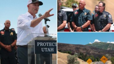 Utah declaring state of emergency — with fireworks restricted as US largest wildfire rises