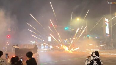 Wild street takeover in Baldwin Hills blocked an ambulance but cops made no arrests