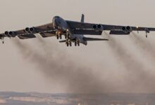 Air Force B-52 bomber crashes shortly after takeoff at Edwards Air Force Base in California