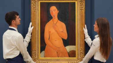 Nude portrait by Modigliani sets record at auction; nude painting by Freud sells for .8 million