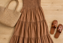 The Ruffle Sleeveless Tiered Cotton Midi Dress: The Only Summer Outfit You Need