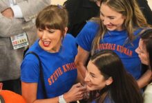 Taylor Swift, Michael J. Fox and other celebrities attend Knicks-Spurs NBA Finals Game 4 at MSG