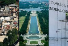 Reflecting Pool renovation, a massive White House ballroom and a triumphal arch: Here’s how Trump is remaking D.C.