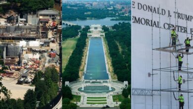 Reflecting Pool renovation, a massive White House ballroom and a triumphal arch: Here’s how Trump is remaking D.C.