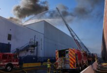 Los Angeles warehouse fire prompts shelter-in-place orders due to hazardous air