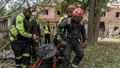 Russia strikes an apartment block in Ukraine’s Kharkiv city, killing 1
