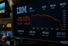IBM Shares Plunge 25% in Worst Single-Day Drop in 58 Years