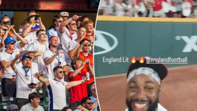 England World Cup fans go wild for Michael Harris at Braves game