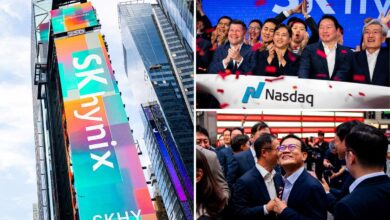 South Korean chipmaker SK Hynix debuts on Nasdaq at 0 a share South Korean chipmaker SK Hynix debuts on Nasdaq at 0 a share