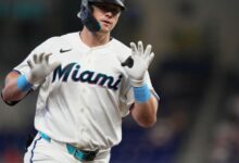 Stowers homers, López has 40th multi-hit game as Marlins beat Mariners 2-0 for 5th straight win