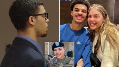 US Army soldier Zarrius Hildabrand emotionless as he’s convicted of killing wife, covering up her death US Army soldier Zarrius Hildabrand emotionless as he’s convicted of killing wife, covering up her death